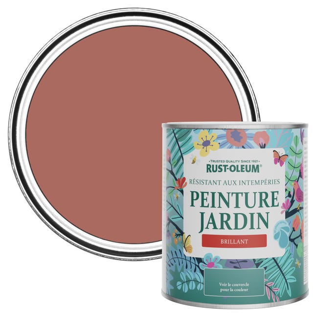 Rust Marron Rust-Oleum Peinture Marron Jardin, Finition Brillante - Saumon 750ml ...