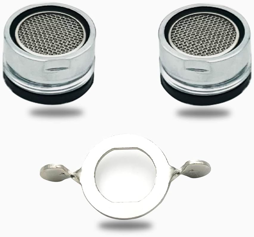 2 Pièces Mousseur Aerateur Accessoires, Filtre De Avec Clé Mousseur Chromée