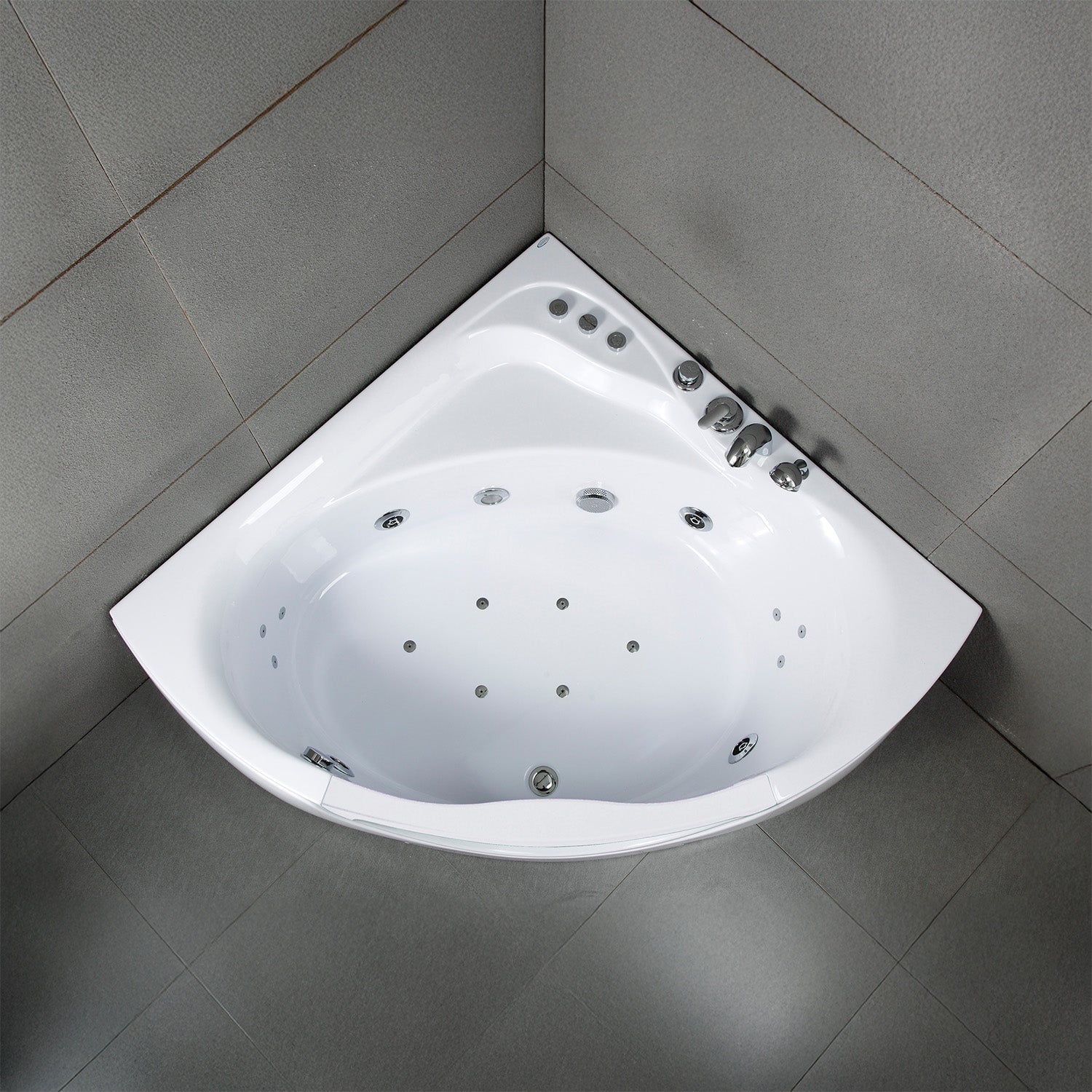 Baignoire Balnéo Tasmanie white Jets 135 x135 x54 cm, by SPALINA - 3