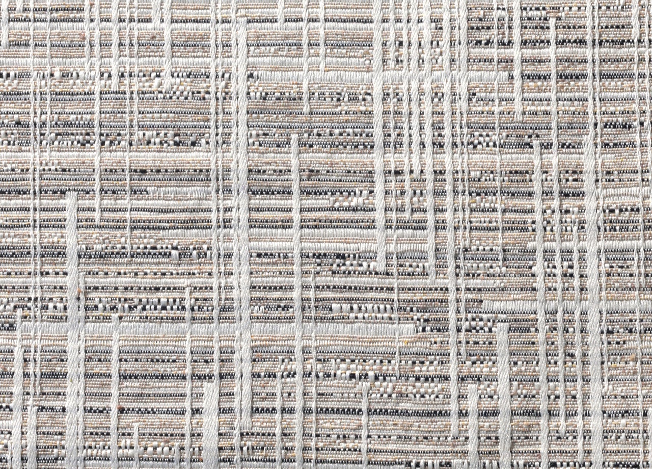 Telo Arredo Copridivano Multiuso Copritutto Misto Cotone Modello Multirighe 180x260 Lino - 2