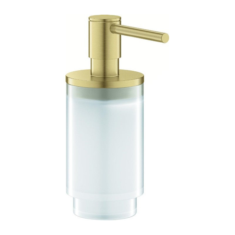 Dozator sapun lichid Grohe Selection, 130 ml, sticla/metal, mat, auriu, 41028GN0
