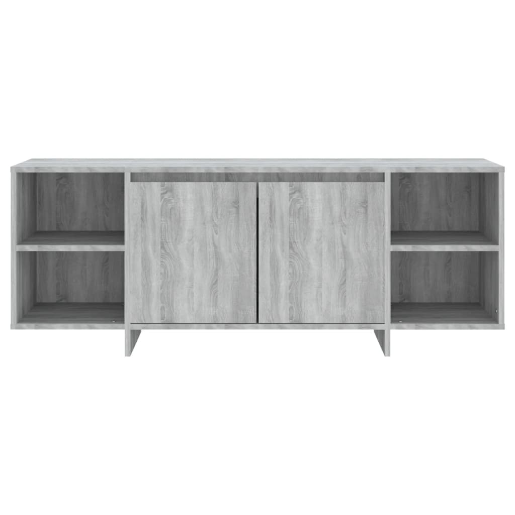 Meuble TV sonoma gris 130x35x50 cm bois d'ingénierie - COMFORTXL - 4