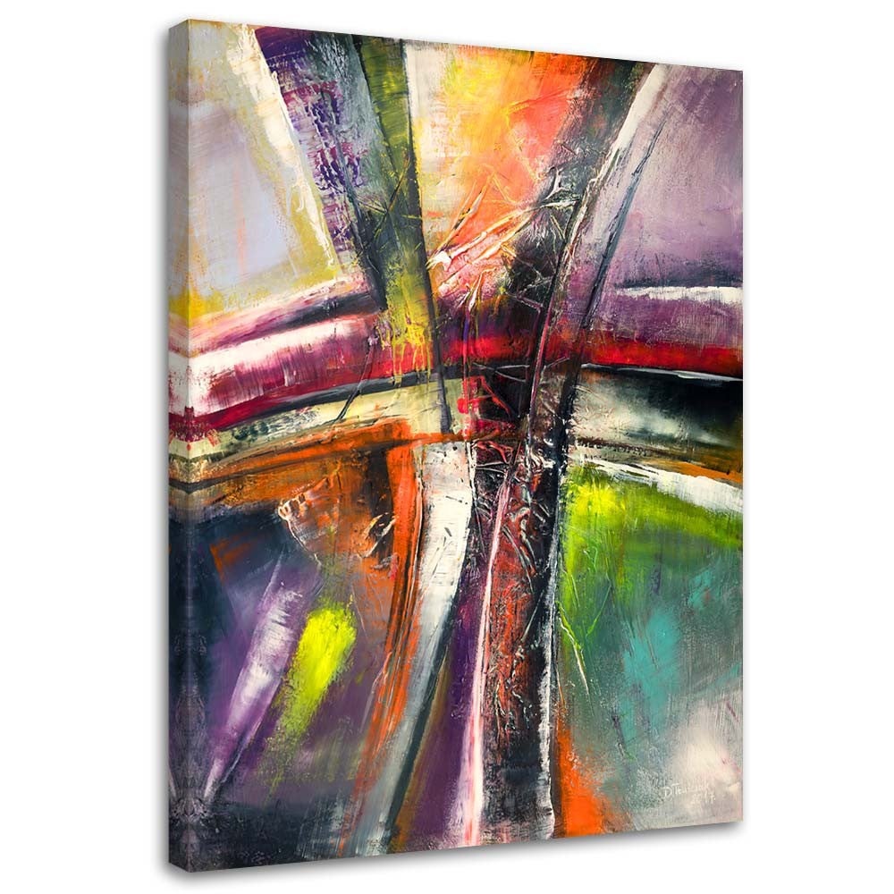 Obraz na płótnie, Kolorowa Abstrakcja 60x90