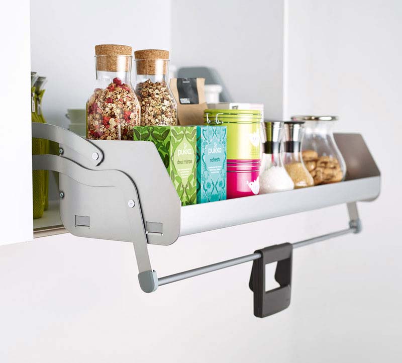 Etagère escamotable imove 1 niveau - Décor : Blanc - Largeur : 565 mm - KESSEBOHMER - 3