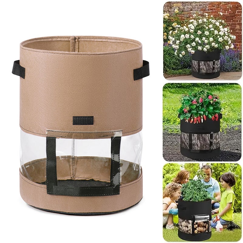 Worek do Sadzenia Głęboki 35D x 45H – Idealny do Ziemniaków, Pomidorów, Truskawek – 38 Litrów – Ogrodnictwo Domowe