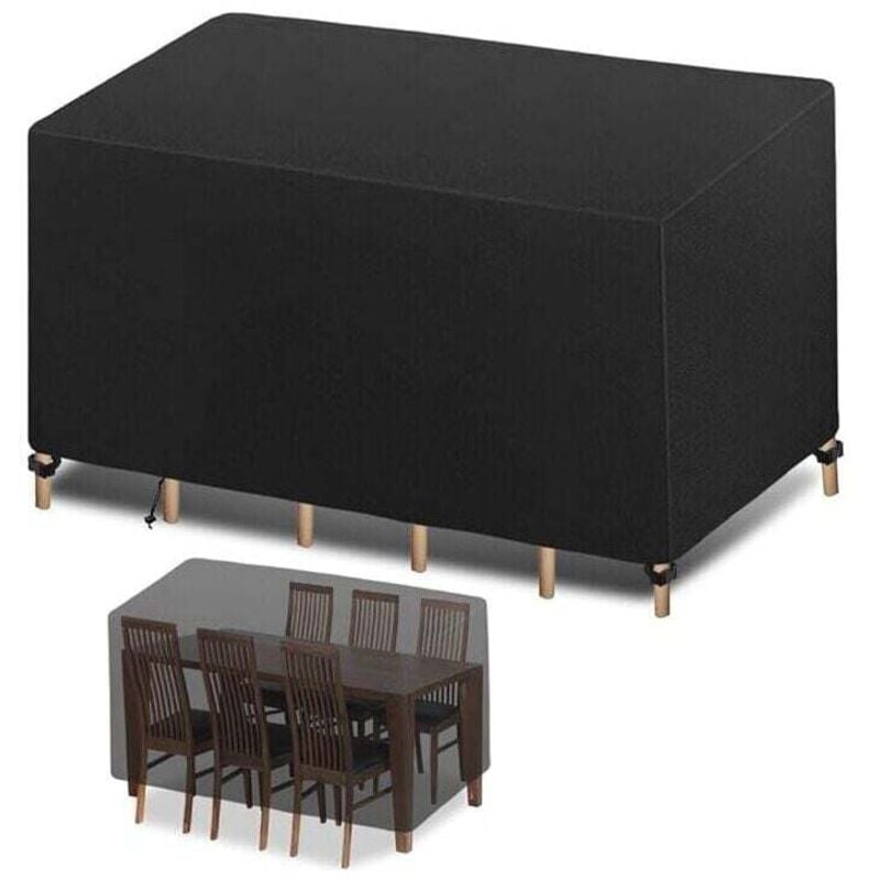 Housse Salon de Jardin 200x100x75cm Protection Bache Table de Jardin Mobilier Extérieur Imperméable Coupe Vent Anti UV Résistant Au Froid Housse - 2