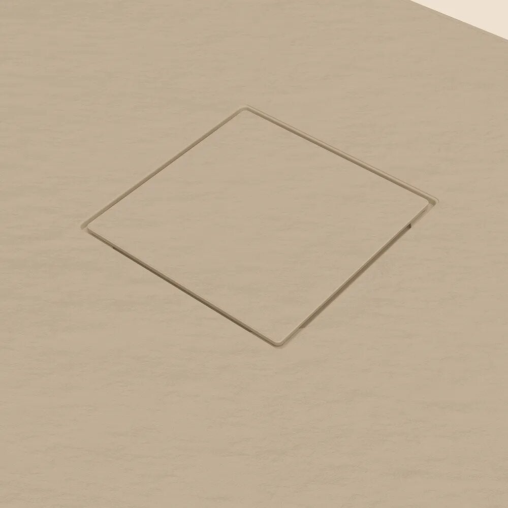 Receveur de douche 80 x 80 cm couleur ivoire effet pierre | Samos - 5