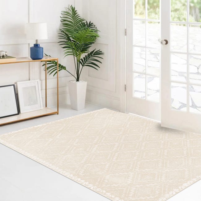 Tapis Tribal Gabbeh Vintage à Motifs De Chevrons Beige-marron Et Noir Par Tapis Kilim Tapis Tribal Gabbeh Vintage à Motifs De Chevrons Beige-marron Et Noir Par Tapis Kilim