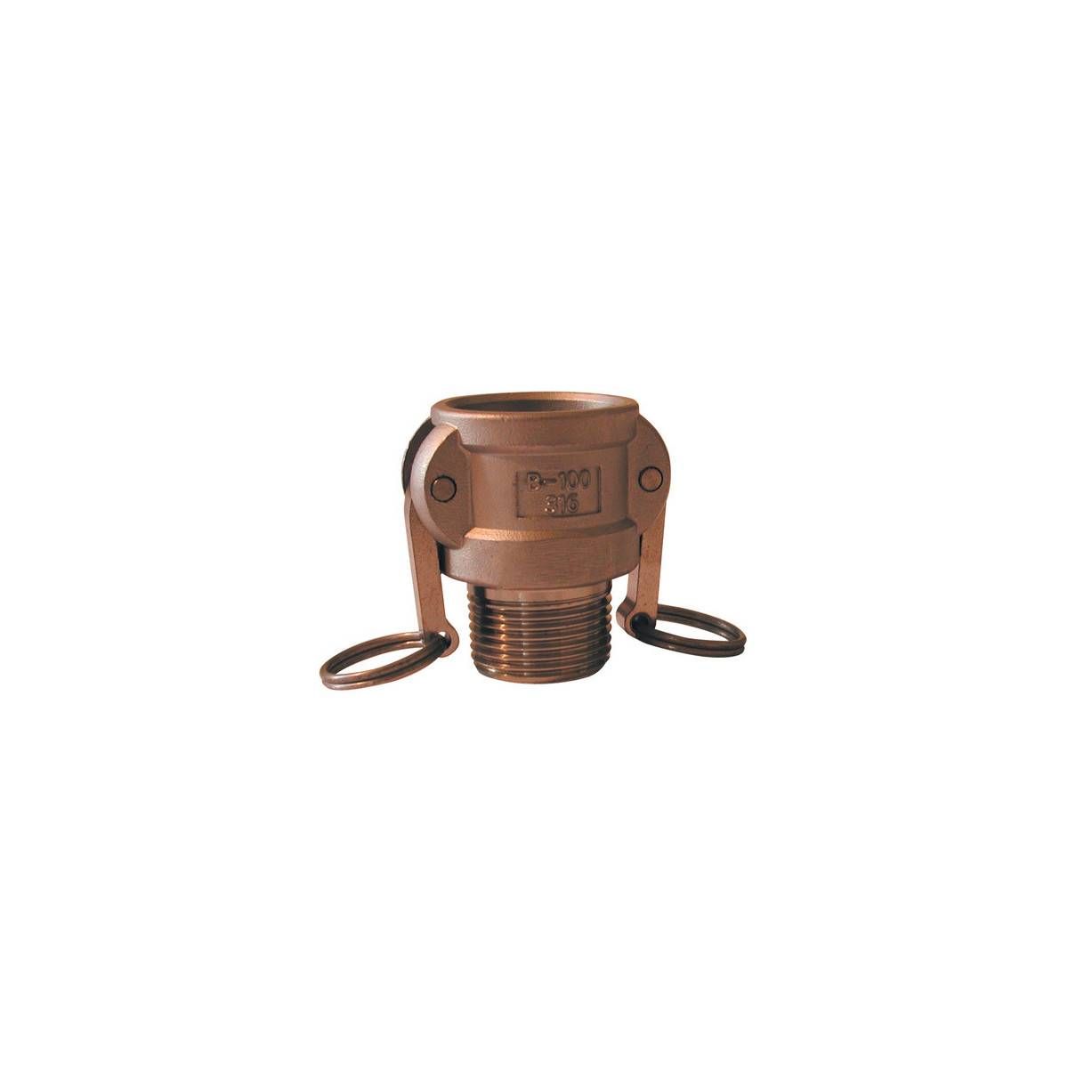 Raccord Camlock femelle - embout fileté male en laiton - Type B - Ø A ...