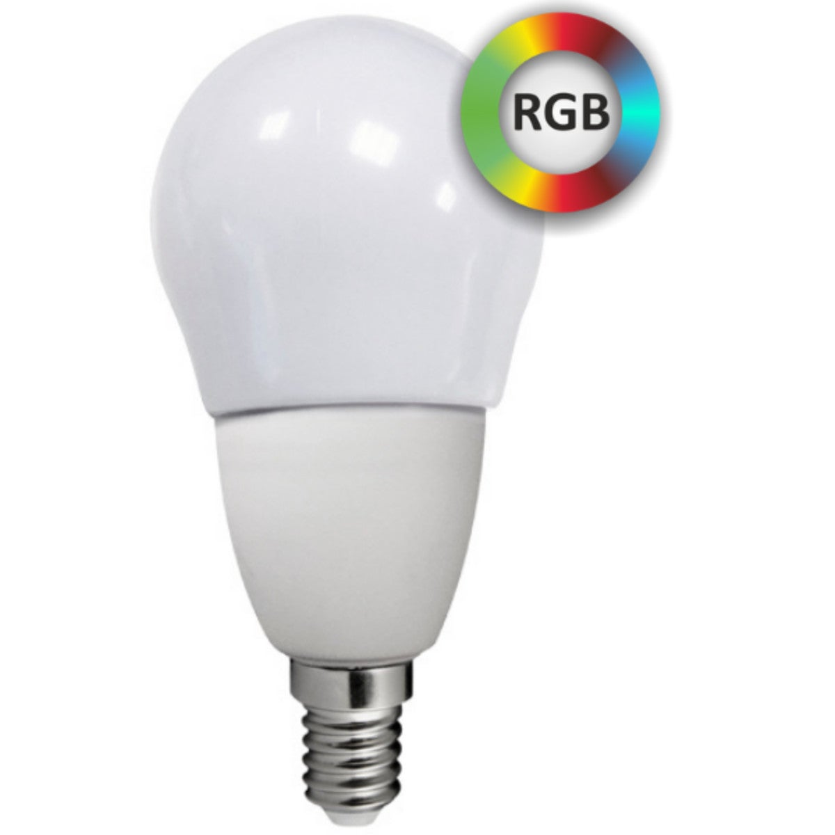 Żarówka SMART LED SMD E14 4.5W kulka mleczna Ciepła biel 3000k / RGB 350lm Polux