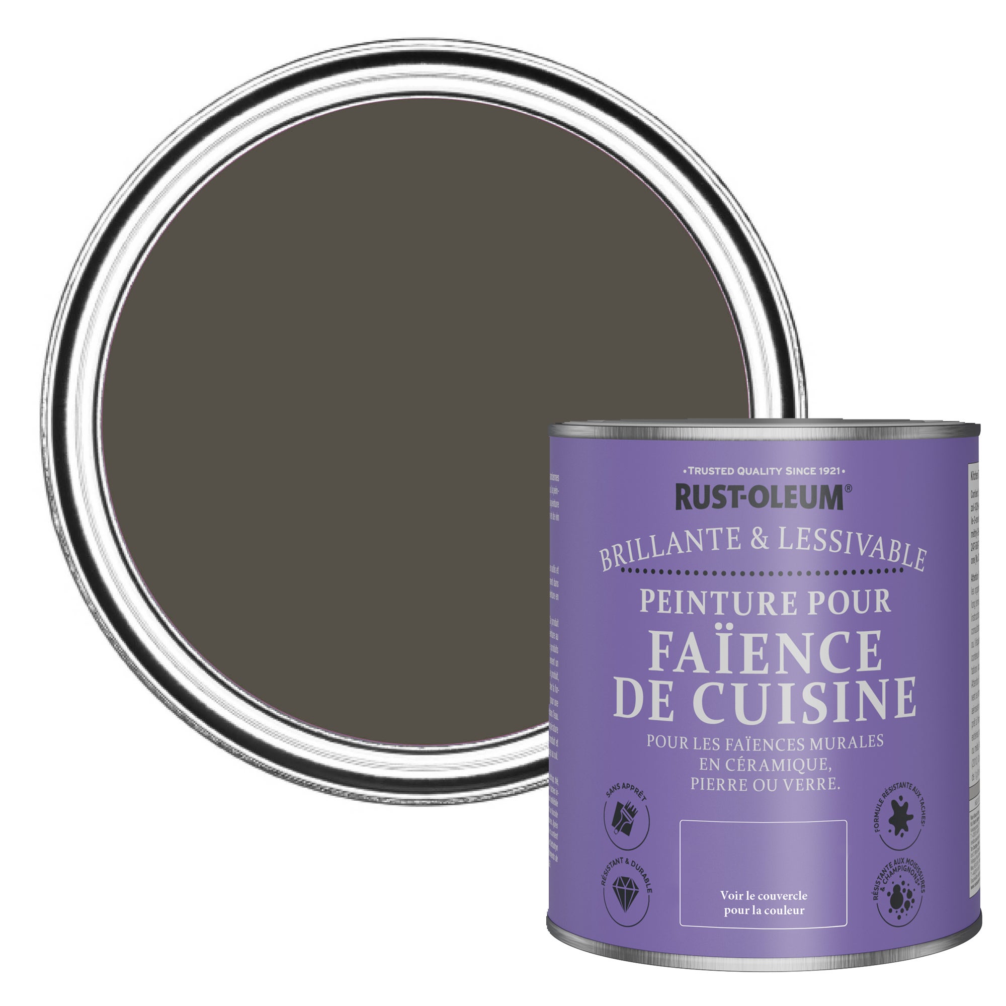 Rust Marron Rust-Oleum Peinture Marron Résistante à l'eau pour Faïence de Cuisine ...