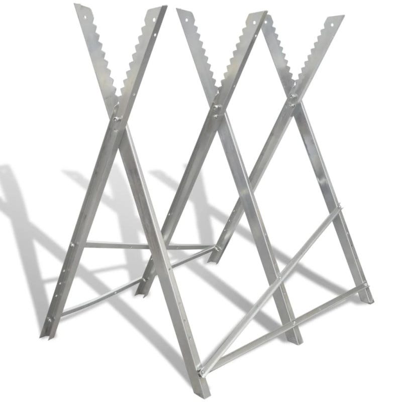 80x80x80cm Pliable Chevalet De Sciage Pliable Izrielar - 80x80x80cm, Charge 150kg | Pour Scie à Bois, Métal Galvanisé - Stable Et Portable Cavalletto Da Lavoro 80x80x80cm Pliable Chevalet De Sciage Pliable Izrielar - 80x80x80cm, Charge 150kg | Pour Scie à Bois, Métal Galvanisé - Stable Et Portable Cavalletto Da Lavoro