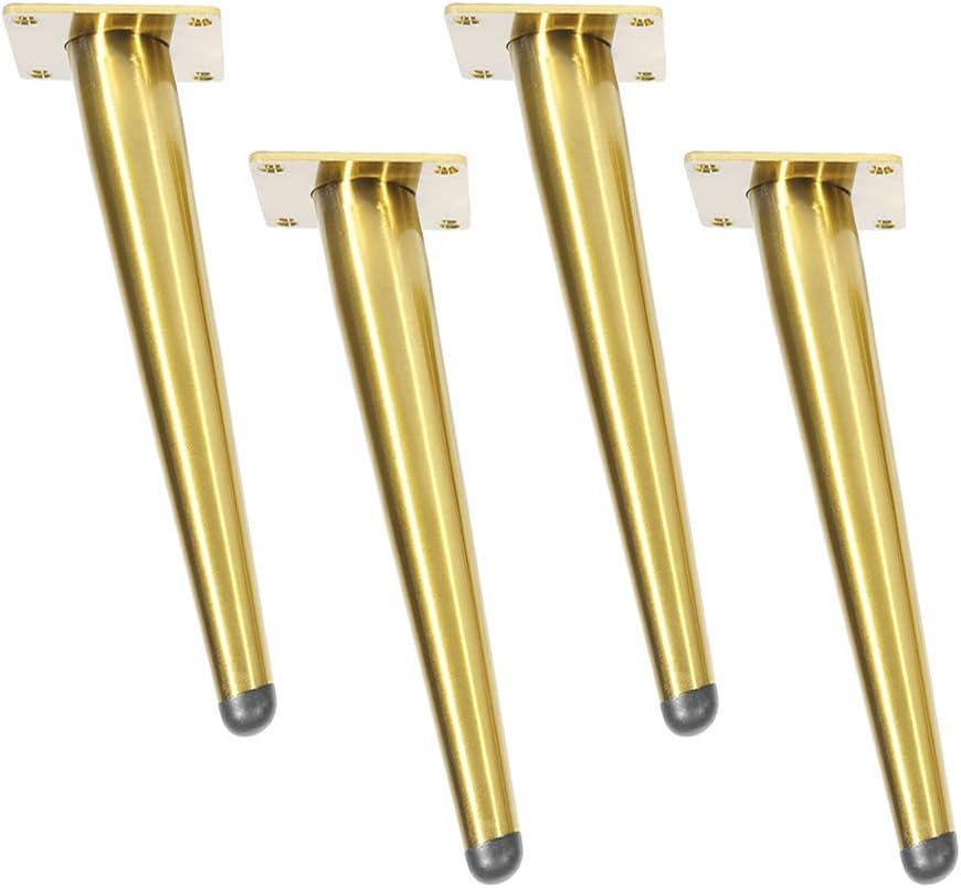 Picioare metalice înclinate pentru mobilă, set de 4. Pentru mese, canapele, dulapuri și proiecte DIY. Piese de schimb universale; robuste și stabile 4buc