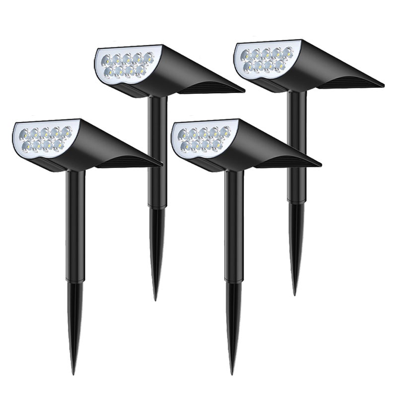 Wodoszczelne lampy solarne zewnętrzne tryby oświetlenia reflektory solarne oświetlenie solarne krajobrazu z diodami LED ciepła biel zestaw szt