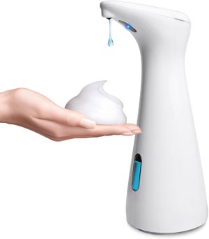 Distributeur De Savon Automatique Sans Contact - Design Capteur Infrarouge - Couleur Blanc Ou Argent - NEUF