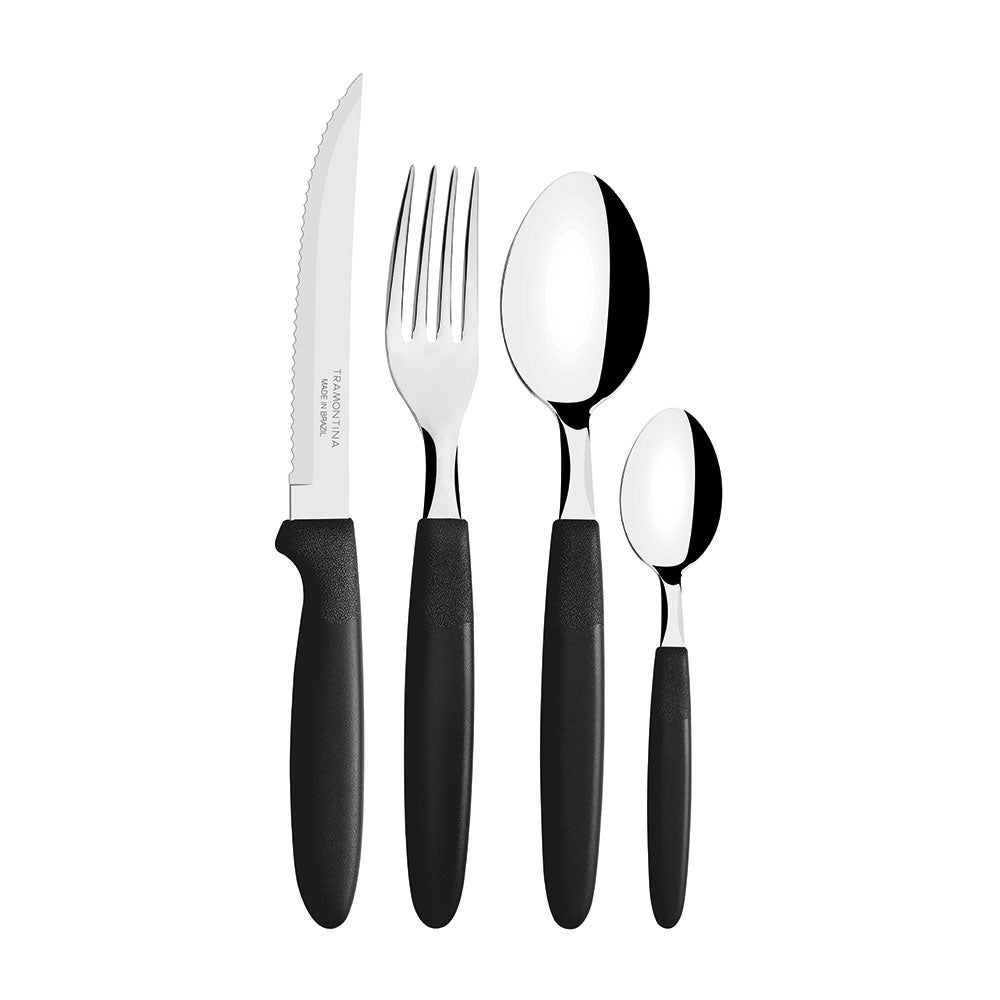 Tramontina - Sartén Antiadherente Set 3 Piezas Tramontina Negro - Cobre