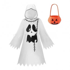 Costume fantasma per bambini mantello lenzuolo bianco mantello abi Cosplay per ragazzo ragazza Halloween Fancy Dress Costume fantasma per ragazzo ragazza ruolo  15