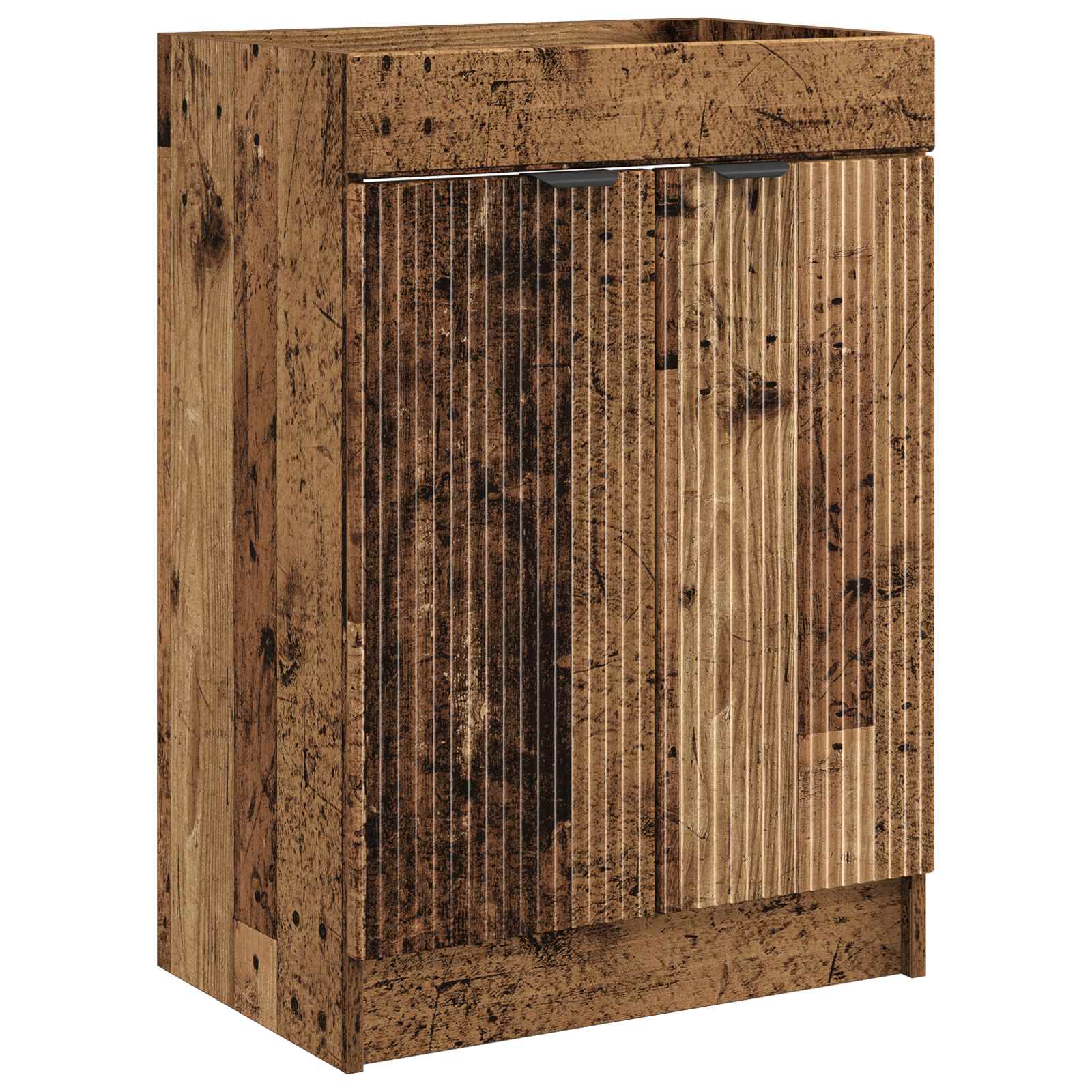 Ensemble meuble de salle de bain avec lavabo et robinet - Bois d ...