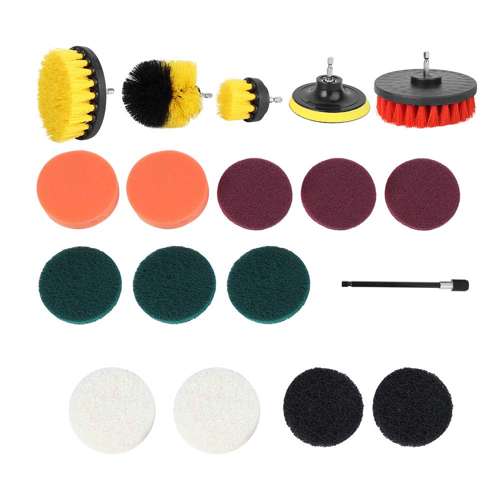 Ensemble De Brosses Perceuse électrique Multifonctions Brosse Tapis Sol Kit Nettoyage Salle Bain