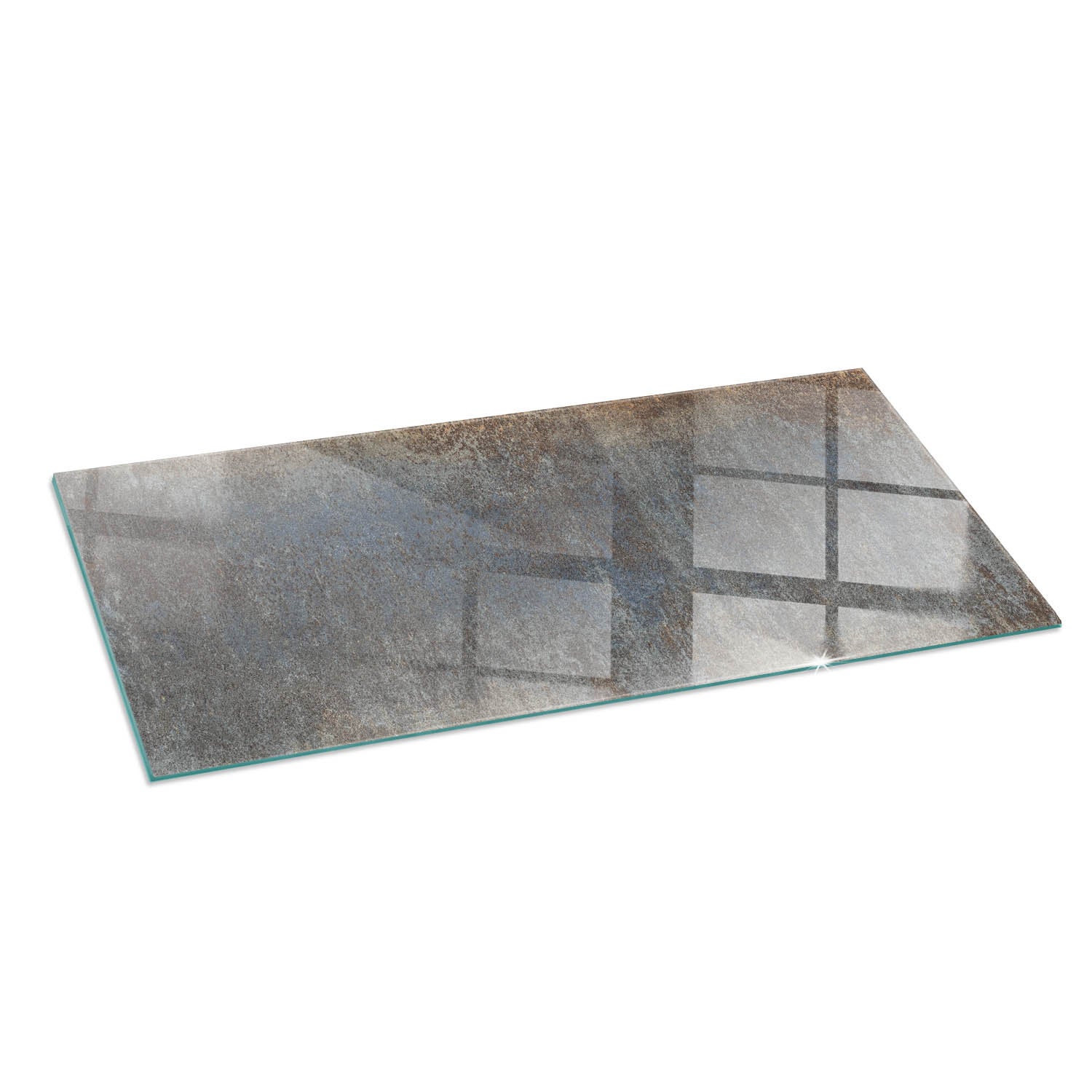 Szkło hartowane na podłogę pod kominek - 125x50 cm - Abstrakcyjny teksturowy wzór - TULUP