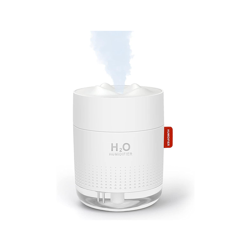 Humidificateur USB Mini Chambre à Coucher - 2 Modes Brume LED Veilleuse Blanc