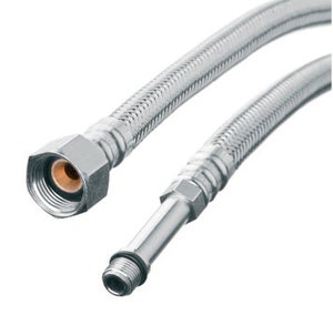 Tuyau Extractible Pour Robinet De Cuisine - 1,5 Mètre, Noir, Nylon Et Métal, Neuf
