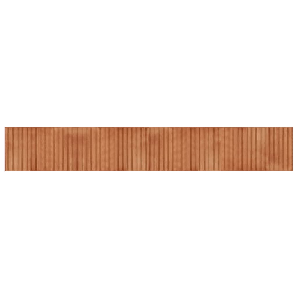 Tapis rectangulaire marron 60x400 bambou - 2