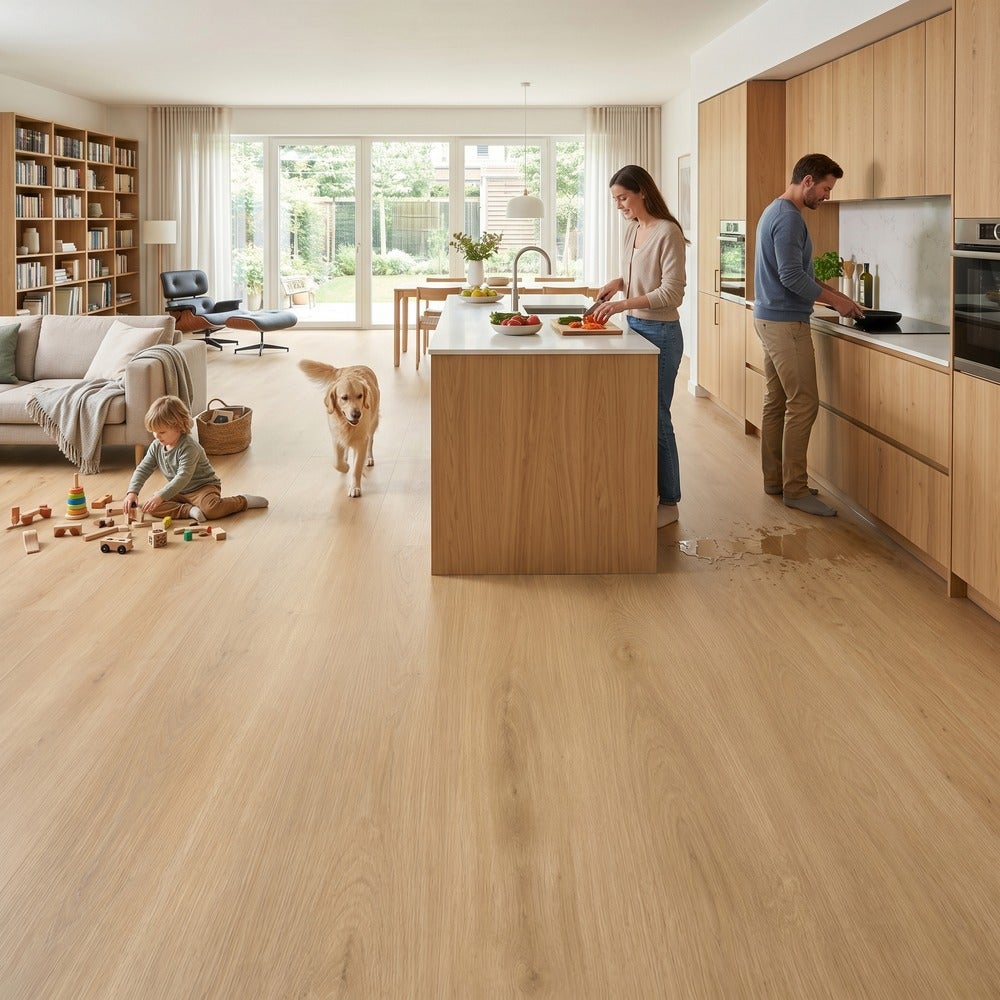 Arquiservi® - Piso Vinílico SPC XL Carvalho Imperial [2,23 m²] - 5,7 mm - Textura Premium | Quente e silencioso | Alta estabilidade - 7