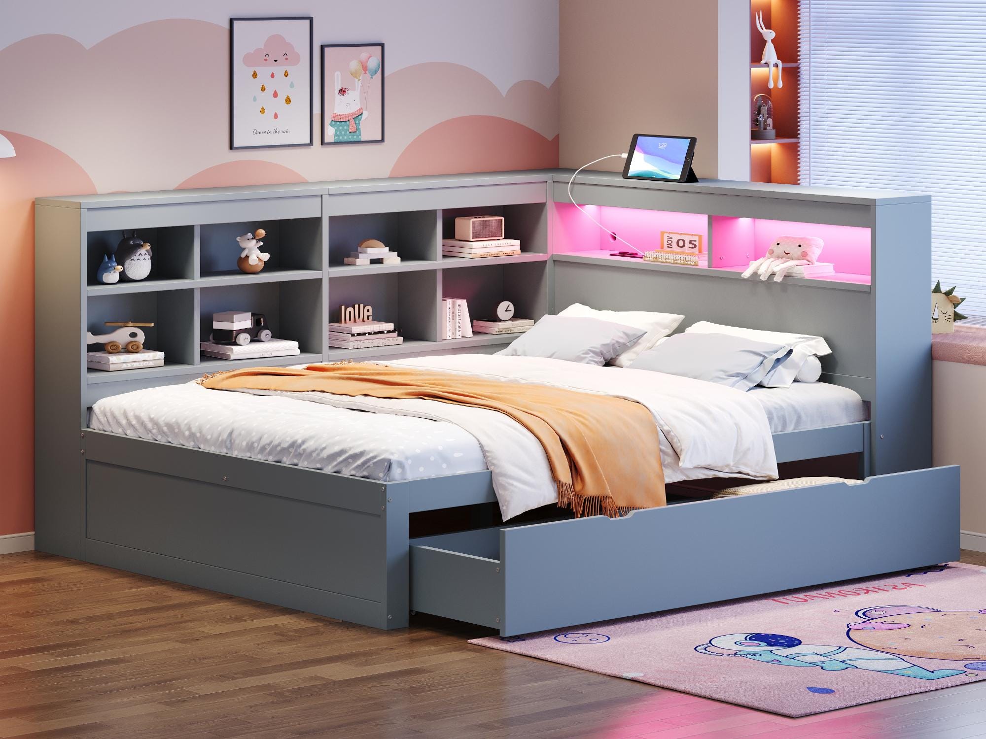 Character World Sonic The Hedgehog - Set copripiumino singolo ufficiale con design rimbalzante, reversibile, su 2 lati, con federa coordinata, set per letto singolo, colore: blu Character World Sonic The Hedgehog - Set copripiumino singolo ufficiale con design rimbalzante, reversibile, su 2 lati, con federa coordinata, set per letto singolo, colore: blu