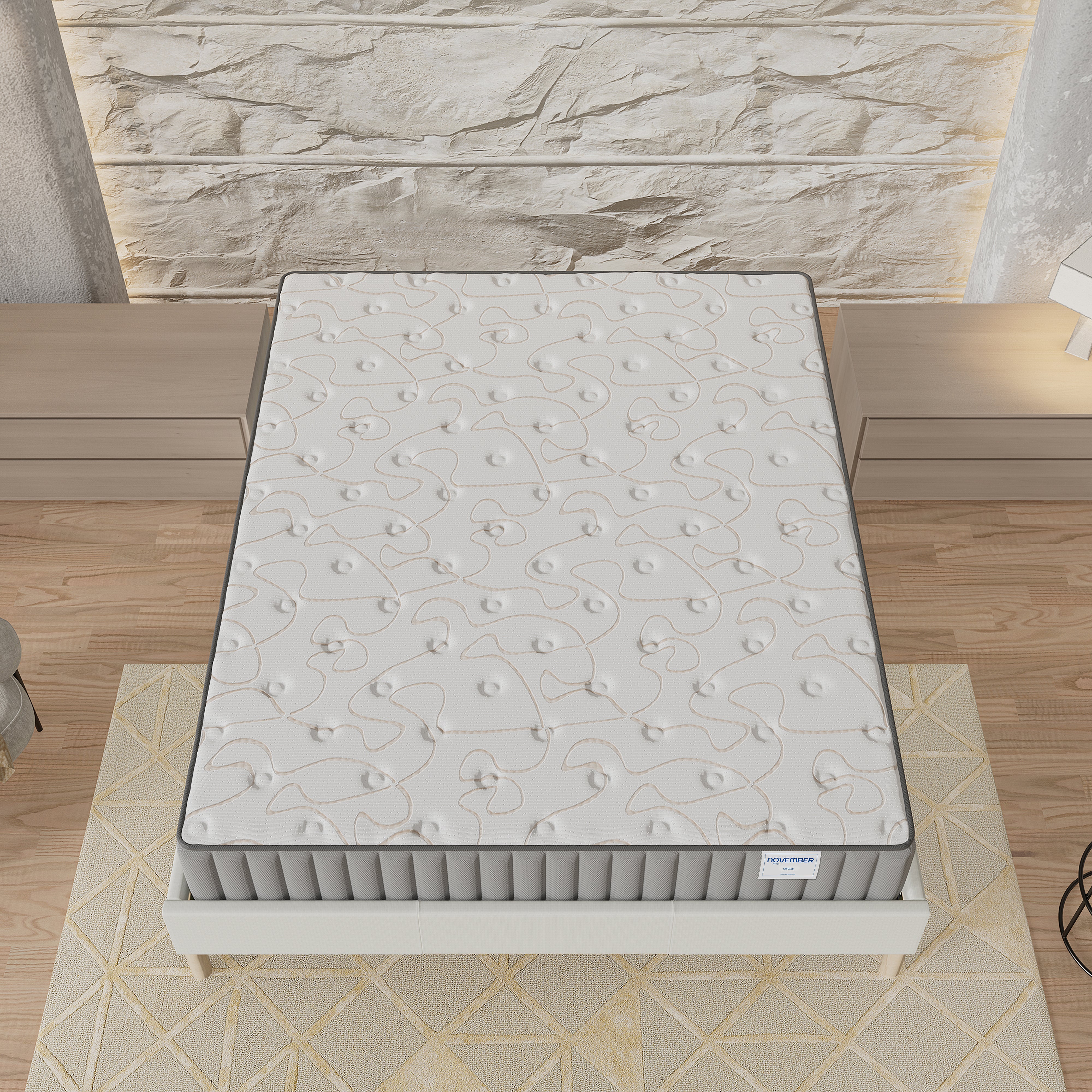 Matelas mousse 140x190 cm accueil mémoire de forme, épaisseur 22cm - 6