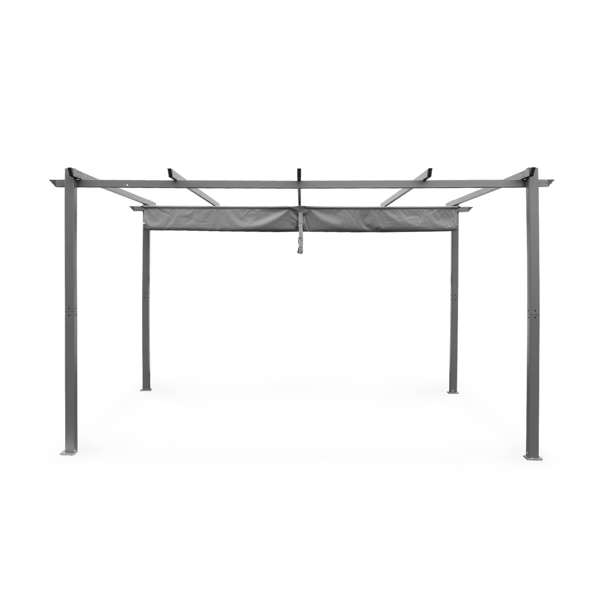 Pergola autoportante Gris en Aluminium 12.0 m² - 8