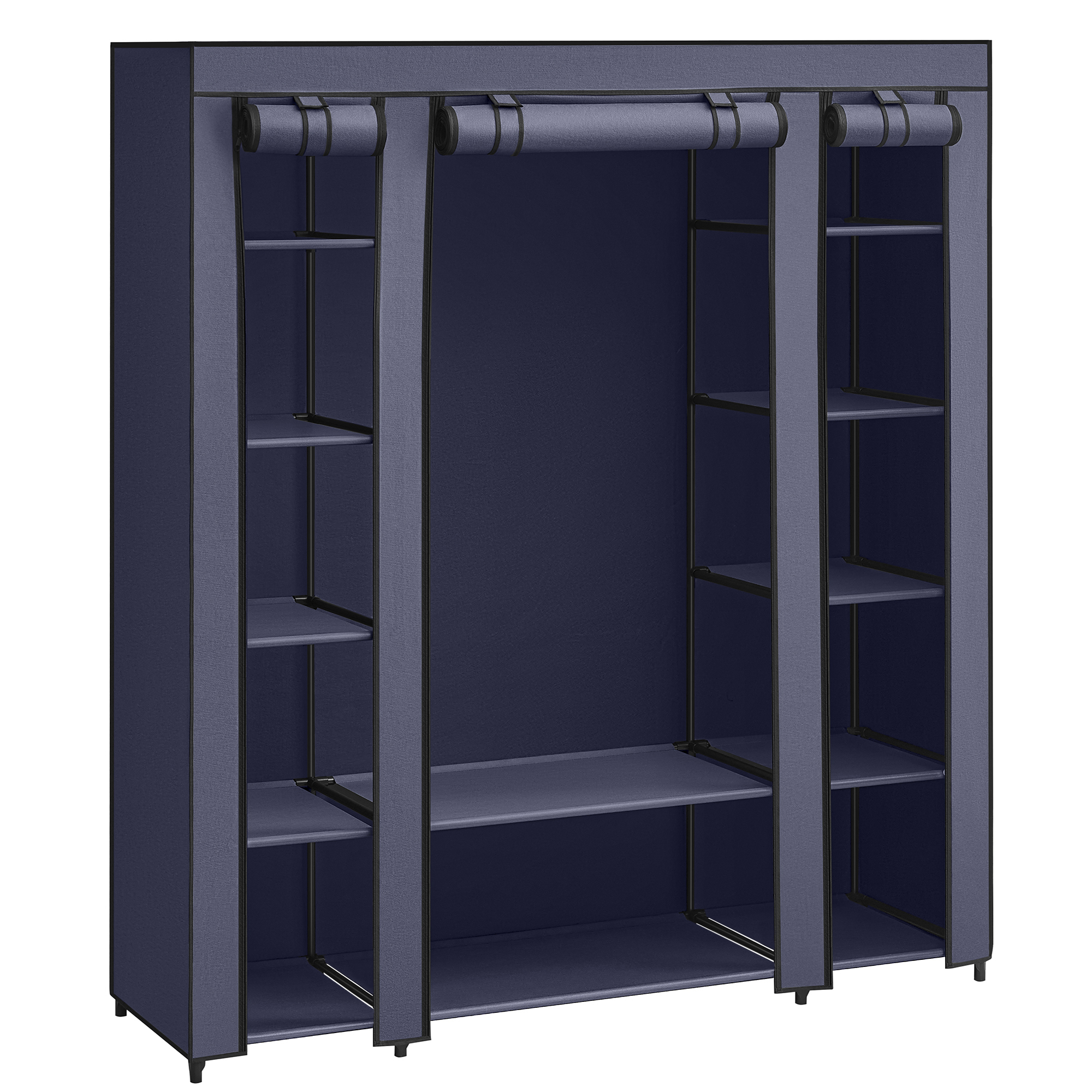 RELOVE Armadio Pieghevole In Tessuto Non Tessuto – Guardaroba 167x45x170 Cm Con Aste E Ripiani