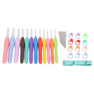 Kit Crochet Débutant 37 Pièces - 11 Crochets 2.0 à 8.0 Mm Avec Accessoires
