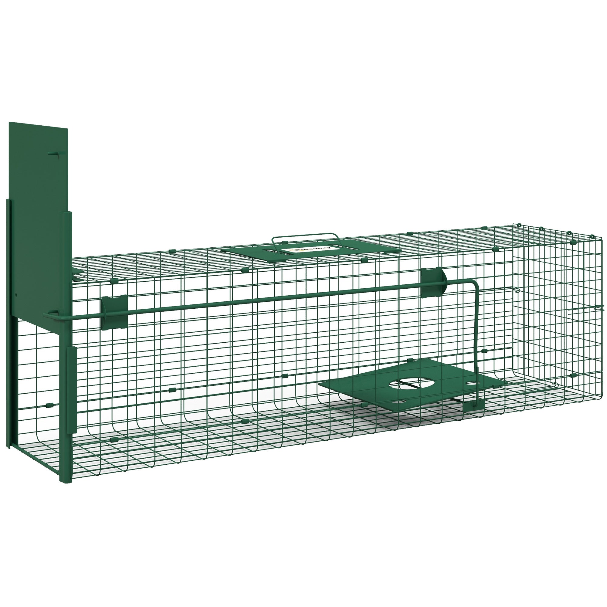 Cage attrape animaux nuisibles 100 x 25 x 28 cm avec 1 entrée, vert ...