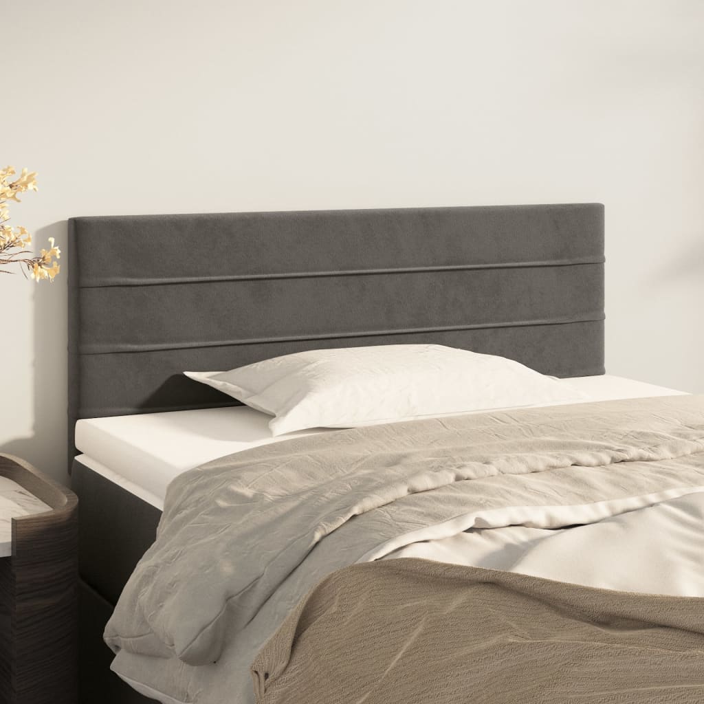 Testiera In Velluto Blu Notte 2 Pezzi – Letto Misura 80 Cm Ciascuna – Altezza Regolabile Da 78 A 88 Cm