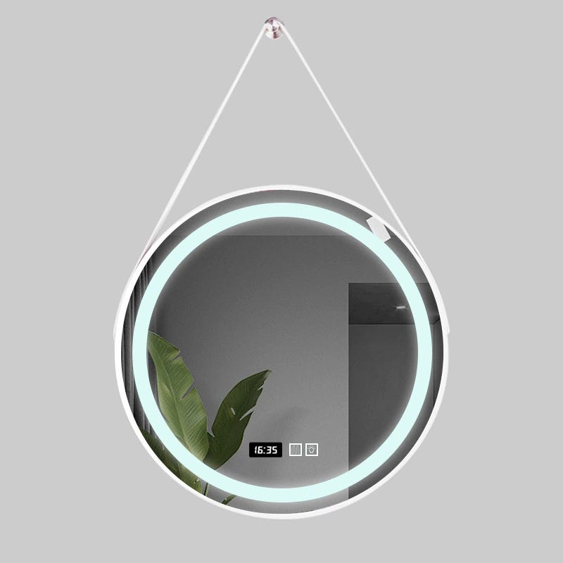 Miroir Douche Sans Buée Rond Avec Ventouse – Porte-Rasoir – Idéal Rasage & Maquillage Sous La Douche