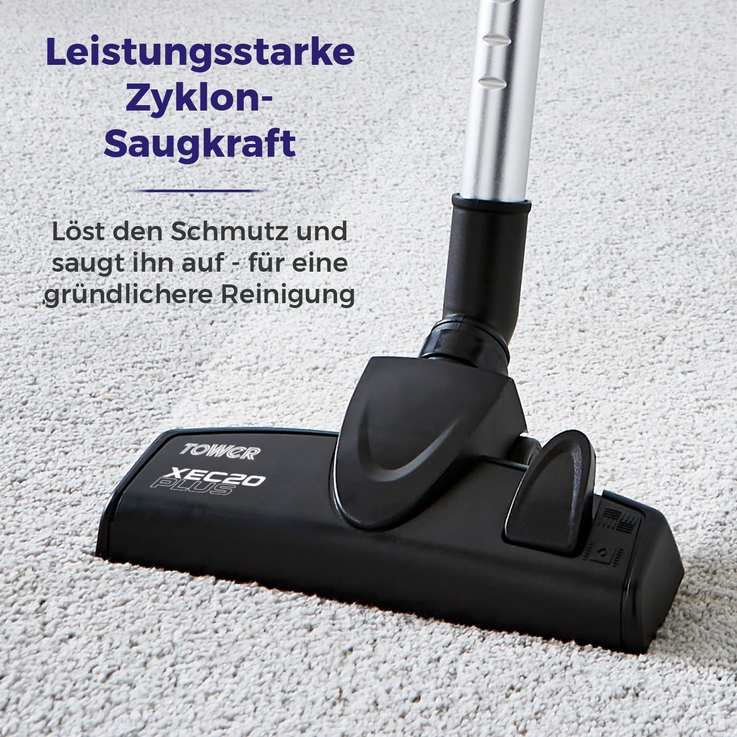 Tower T513005 Pro XEC20 Aspirapolvere con Filo 3 in 1, Aspirapolvere Ciclonico, Filtro HEPA 13 Integrato e Aspirapolvere a Mano Rimovibile - 3