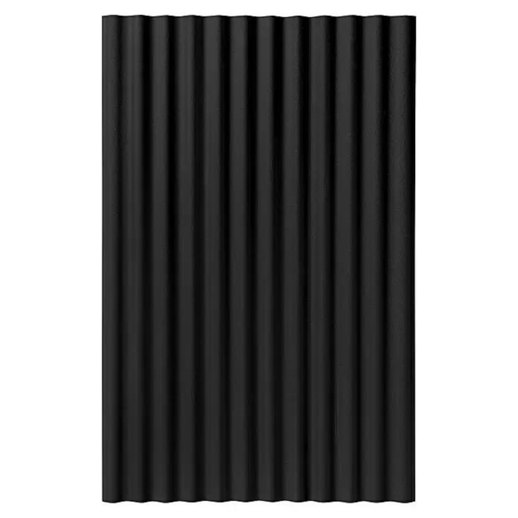 Pack de 2 plaques de toit ondulées Ibiza en PVC 200 x 104 x 1,8 cm noir - 3