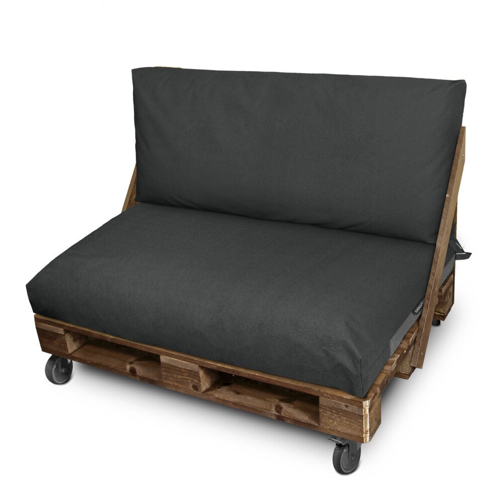 Funda para cojín de palets asiento y/o respaldo 120x60x20 sin relleno gris naylim mate happers