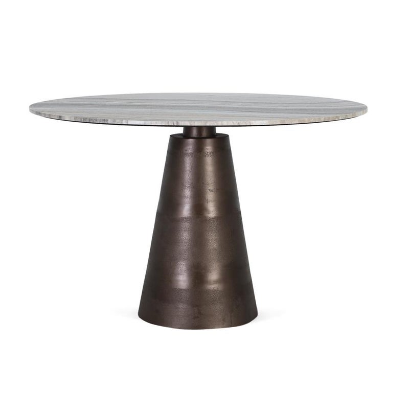 Stół żłobkowy z płytą marmurową i aluminiowymi nogami