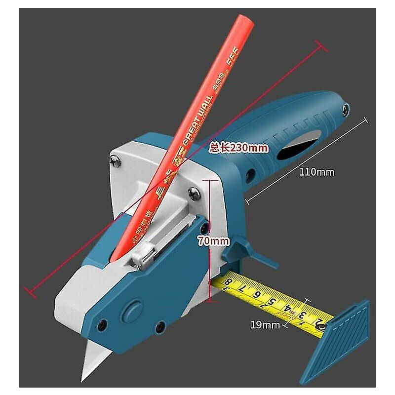 Outil de coupe de plaques de plâtre Outil d'artefact de coupe de plaques de plâtre avec échelle aussi - 6