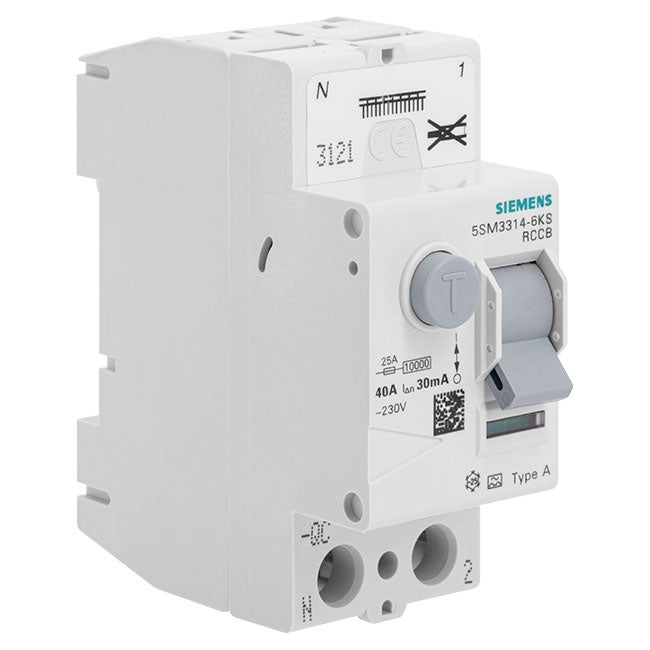 RCBO 1P+N 40A 30mA Classe A SI 6kA - Disjoncteur Différentiel Surimmunisé Pour Tableau électrique