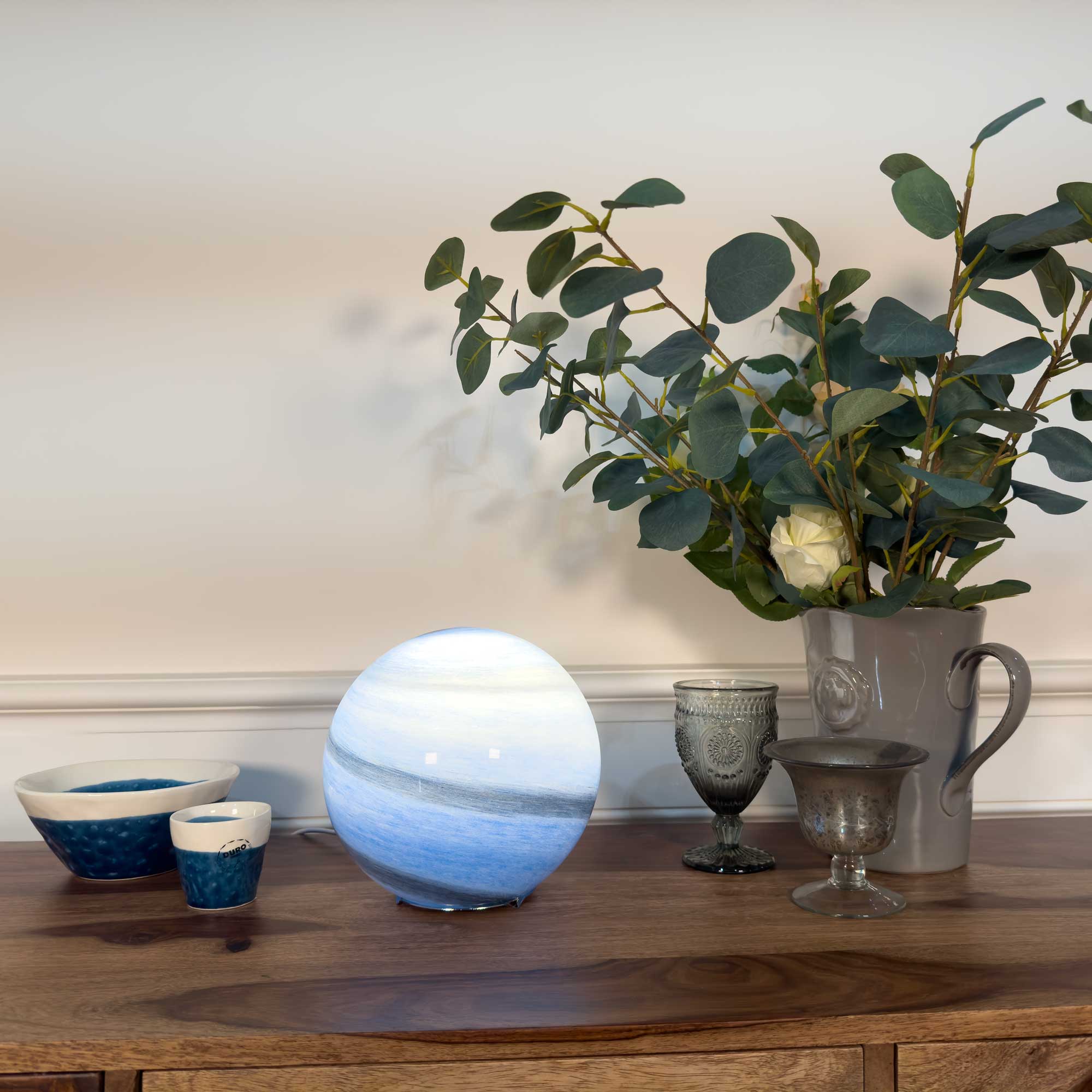 Lampe à poser en verre soufflé - ASTROLIS PM - Bleu - C-Création - 2