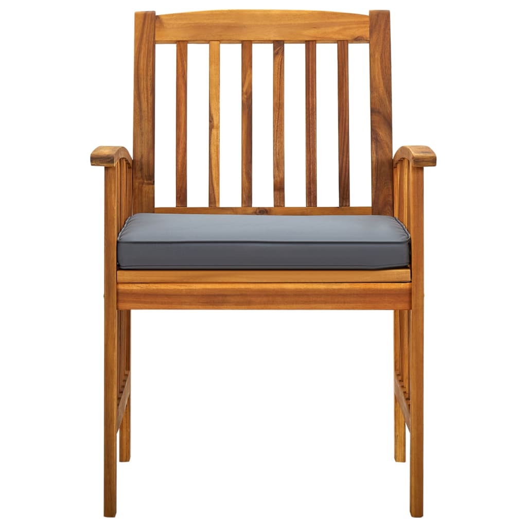 Maison Exclusive - Set da Pranzo da Giardino 5 pz con Cuscini Massello di Acacia - 6