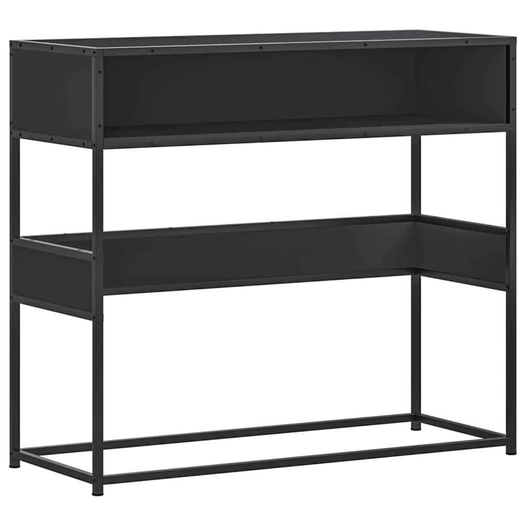 Table Console Table D'entrée Console Meuble - noir 90x35x80 cm bois d ...