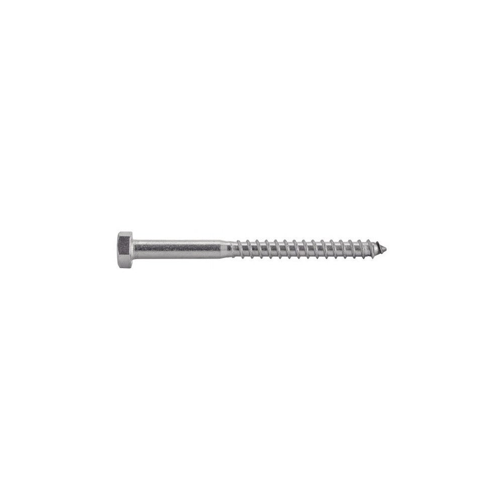 Vis à bois Acton tête hexagonale inox A2 DIN 571 - 2