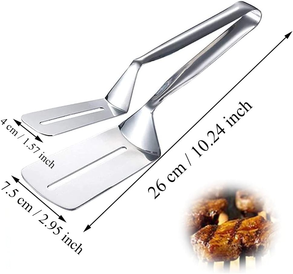 Pinza Da Cucina In Acciaio Inox 304 – 30,5 Cm – Doppia Lama Scanalata, Antiruggine, Lavabile In Lavastoviglie