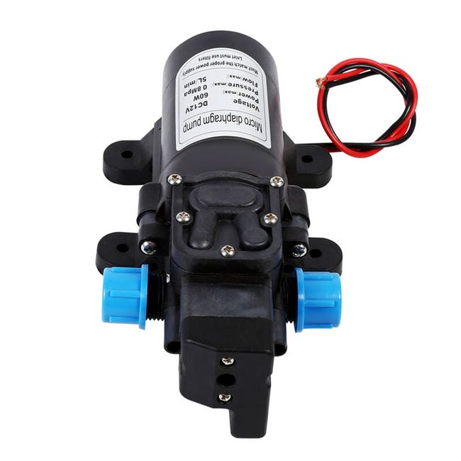 Pompe à Eau Haute Pression, Pompe à amorçage automatique à diaphragme, DC 12V 116 PSI 5 L/Min Pompe à eau à diaphragme auto amorçante haute pression pour Caravane, Bateau, VR Pompe à Eau Haute Pression, Pompe à amorçage automatique à diaphragme, DC 12V 116 PSI 5 L/Min Pompe à eau à diaphragme auto amorçante haute pression pour Caravane, Bateau, VR