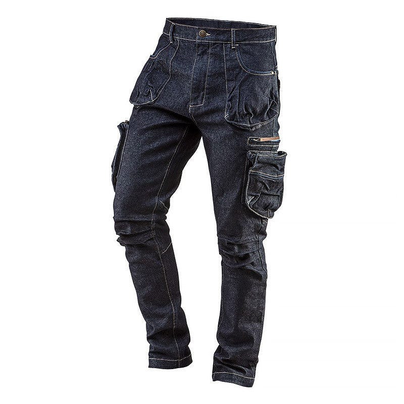 Jeans Pantaloni L Taglia Pantaloni Da Lavoro Denim, Tasche, Taglia L Leroy Merlin