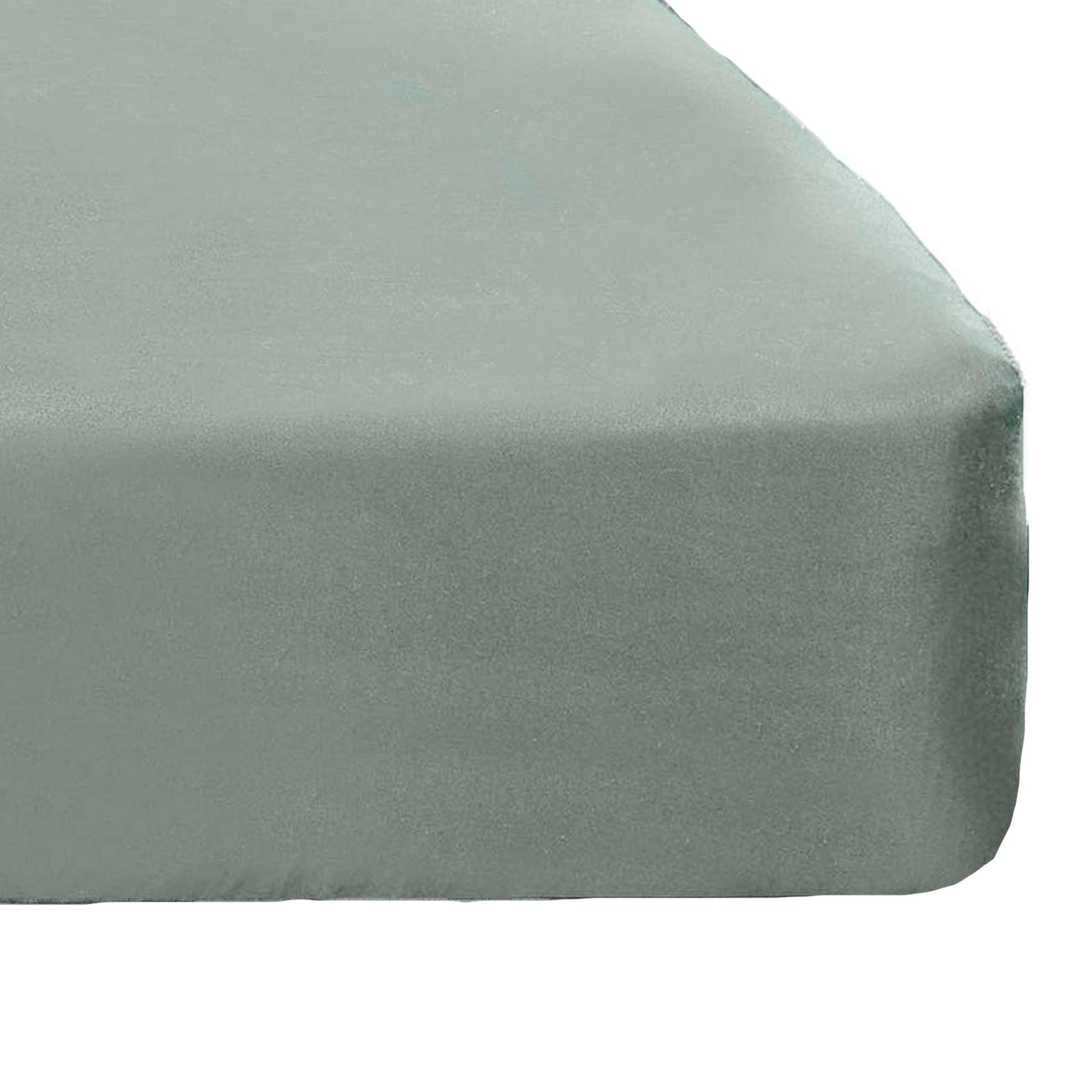 Brentfords lenzuola con angoli tinta unita morbido microfibre-duck taglia uovo, uovo di anatra blu, singolo